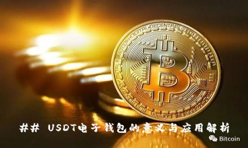 ## USDT电子钱包的意义与应用解析